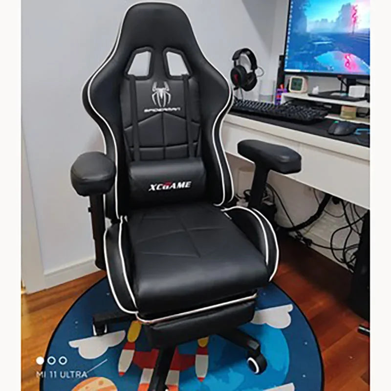 Office Furniture WCG Gaming Chair Ergonomic Leather Office Chair High-Quality Company Computer Office Swivel Chair Gaming Seat