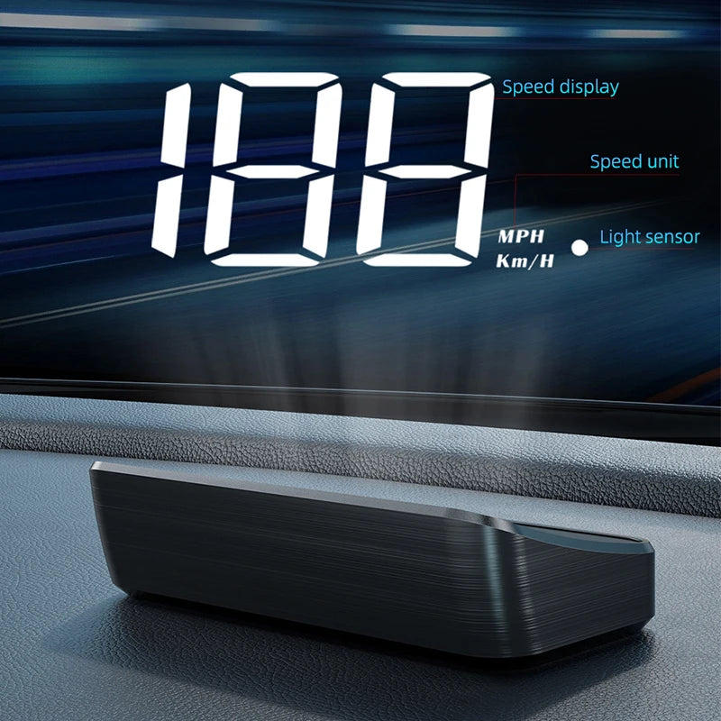 Xiaomi HUD Head-up Display Car GPS Digital Speedometer Universal Speed Windshield Projector Plug&Play Auto Electronic Devices