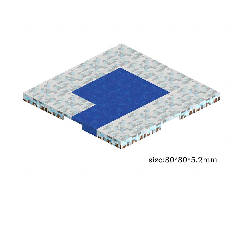 Magnetic Base Plate Variety Baseplates Match Mine World Magnetic Building Blocks Toy