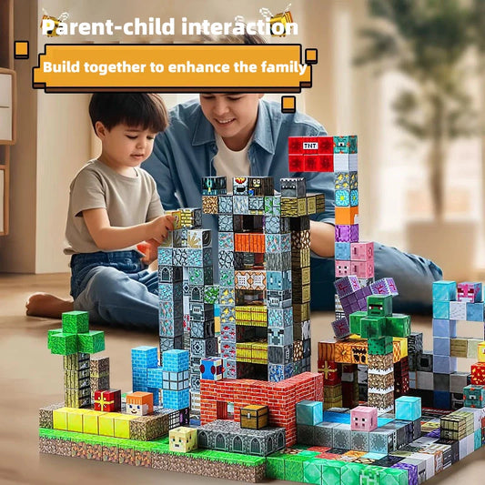 Magnetic building blocks toy building blocks full set of children's