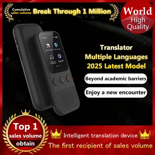 Languages Translation Device Support 138 Language Translator Device 2025 AI Translator with ChatGPT Simultaneous Interpretation