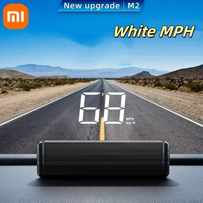 Xiaomi HUD Head-up Display Car GPS Digital Speedometer Universal Speed Windshield Projector Plug&Play Auto Electronic Devices